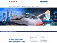 Tablet Screenshot of meinhardt.com.au